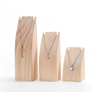Wood Necklace Display Stand Jewelry Pendant Organizer