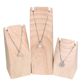 Wood Necklace Display Stand Jewelry Pendant Organizer