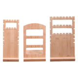 Wood Necklace Earrings Organizer Holder Showcase