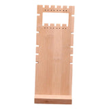 Wood Necklace Earrings Organizer Holder Showcase
