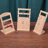 Wood Necklace Earrings Organizer for Home Decor