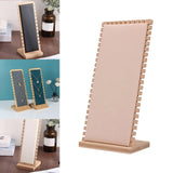 Wood Necklace Easel Display Stand Chain Organizer Shelf Jewelry Display Rack