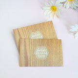 Wood Packaging Shell Silver Polishing Cloth Logo