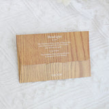 Wood Packaging Shell Silver Polishing Cloth Logo