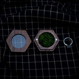 Wood Ring Box Round Heart Shape Engagement Wedding