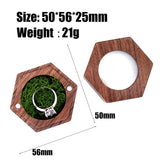 Wood Ring Box Round Heart Shape Engagement Wedding
