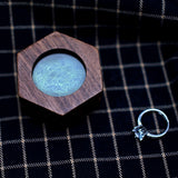 Wood Ring Box Round Heart Shape Engagement Wedding