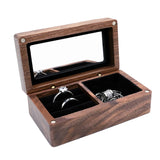 Wood Ring Box Holder Organizer Chest Earrings Coin Jewelry Wooden Box