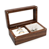 Wood Ring Box Holder Organizer Chest Earrings Coin Jewelry Wooden Box