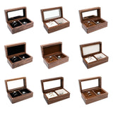 Wood Ring Box Holder Organizer Chest Earrings Coin Jewelry Wooden Box