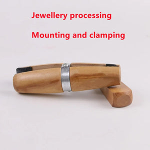 Wood Ring Clamp Jewelers Holder Tool Jewelry Making Hand