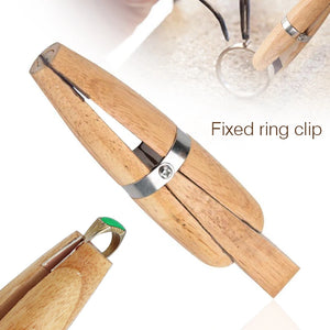 Wood Ring Clamp Professional Jewelers Holder Jewelry Making Hand Tool