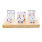 Wood Ring Display Case Jewelry Holder Storage Organizer for Counter