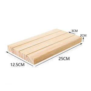 Wood Ring Display Case Jewelry Holder Storage Organizer for Counter