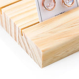 Wood Ring Display Case Jewelry Holder Storage Organizer for Counter