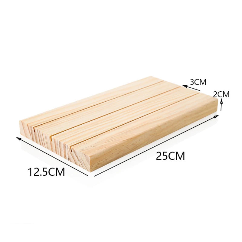 Wood Ring Display Case Jewelry Holder Storage Organizer for Counter