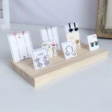 Wood Ring Display Case Jewelry Holder Storage Organizer for Counter
