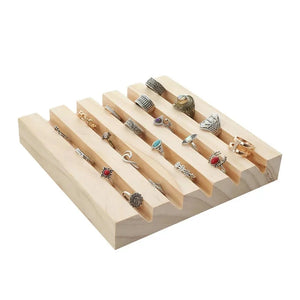 Wood Ring Jewelry Organizer Cases Earring Wooden Jewelry Storage Boxes