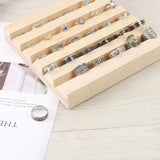 Wood Ring Jewelry Organizer Cases Earring Wooden Jewelry Storage Boxes