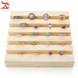 Wood Ring Storage Display Tray Jewelry Organizer Holder