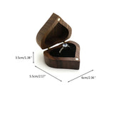 Wood Rings Jewelry Organizer Display Magnet Travel for CASE Portable Storage