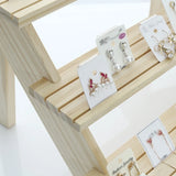 Wood Stair Shelf Display Riser Cupcake Stand 3-Tier