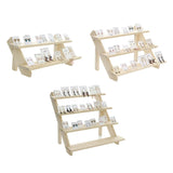 Wood Stair Shelf Display Riser Cupcake Stand 3-Tier