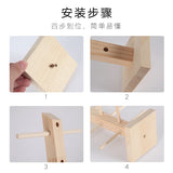 Wood Sunglass Display Rack Shelf Eyeglasses Show Stand