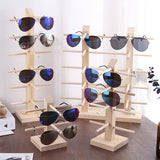 Wood Sunglass Display Rack Shelf Eyeglasses Show Stand