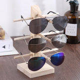 Wood Sunglass Display Rack Shelf Eyeglasses Show Stand