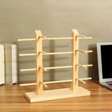 Wood Sunglass Display Stand Glasses Holder Organizer for Men Home or Shop