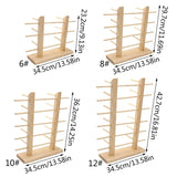 Wood Sunglass Display Stand Glasses Holder Organizer for Men Home or Shop