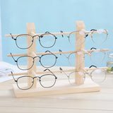 Wood Sunglass Display Stand Glasses Holder Organizer for Men Home or Shop