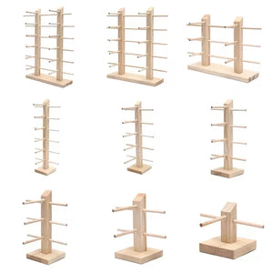 Wood Sunglass Display Stands Jewelry 2~6 Layers