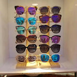 Wood Sunglass Glass Rack Frame Display Stand Holder Organizer