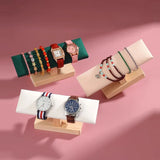 Wood T-Bar Watch Chain Bracelet Stand Bangle Necklace Storage Shelf