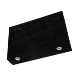Wood/Velvet Case 12 Dividers Earring Watch Storage