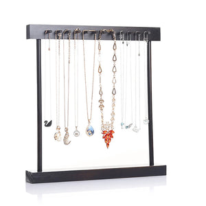 Walnut Necklace Display Stand Jewelry Storage Hanging Buddha Beads Rack