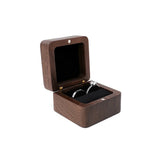 Wood Wedding Ring Box Stud Earrings Pendant Jewelry Carrying Cases