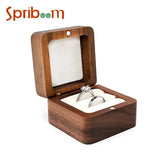 Wood Wedding Ring Box Stud Earrings Pendant Jewelry Carrying Cases