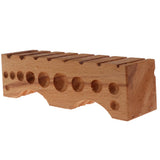 Wood Wooden Dapping Doming Cavity Metal Forming Block Wax Jewellery