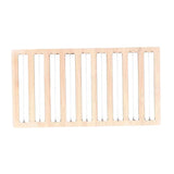 Wood 9 Lines Jewelry Display Tray Box Earring Necklace Pendant Organizer