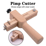 Wooden Leather Strap Cutter with 5 Blades DIY Craft Tool