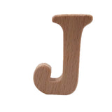 Wooden Alphabet Home Decor Wedding Craft Decoration Beech Letters J