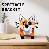 Wooden Fox Glasses Display Stand Jewelry Watch Holder