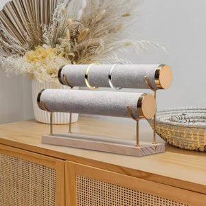 Wooden Base Bracelet Holder Stand Scrunchies Hanger Bangle Holder