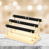Wooden Base Ring Holder Jewelry Display Stand Storage Rack for Anklet