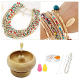 Wooden Bead Loader Bead Spinner Kit for Crafts