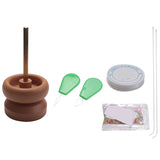 Wooden Bead Spinner Beads Spin Holder Set