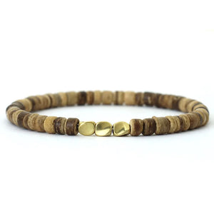 Natural Stone Hematite Beaded Bracelet for Men and Women